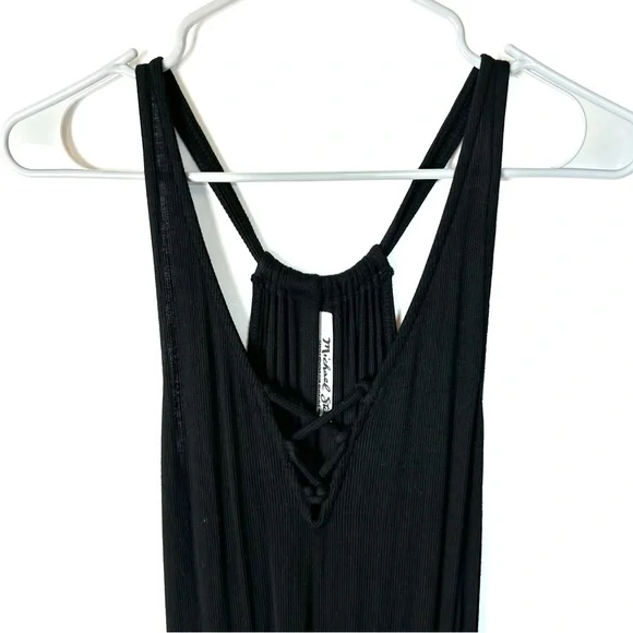 Michael Stars long black reversible tube dress. Halter style. Size small - Picture 2 of 8